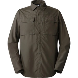 The North Face M L/s Sequoia Shirt Erkek Outdoor Gömlek Haki