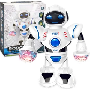 Elektrikli LED Işık Müziği Göz Kamaştırıcı Dans Salıncak Uzay Robotu Oyuncak Modeli (Yurt Dışından)