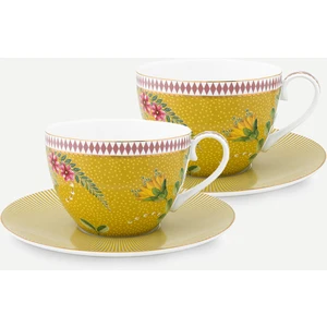 Pip Studio La Majorelle Sarı Porselen Çay Fincan Seti 280 ml