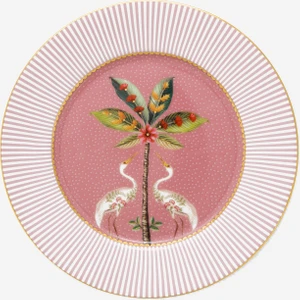 Pip Studio La Majorelle Pembe Porselen Pasta Tabağı 17 cm