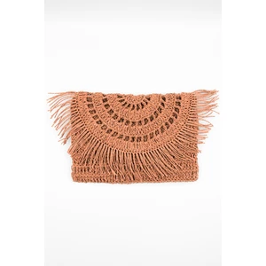 Art Accessories Hasır Çanta Rafya Örgü Portföy & Clutch Çanta Taba