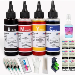 Hp 304 Kartuş Uyumlu Kartuş Dolum Seti 4X100ML