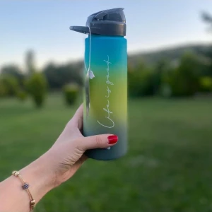 Life Is Good Tritan Matara 730 ML Mavi-Yeşil Sızdırmaz Kapaklı Hafif Tasarım