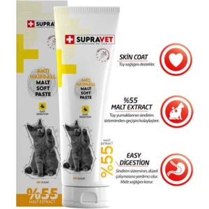 Supravet Anti Hairball Kediler Için Malt Macun 100 G