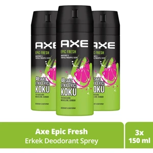 Deodorant & Bodyspray Epic Fresh 48 Saat Etkileyici Koku 150ML 3lü Set