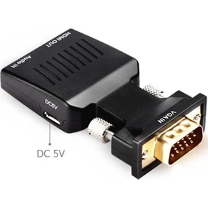 Temiz Pazar  VGA To HDMI Çevirici Dönüştürücü Laptop Tv Monitör Adaptör Kablosu