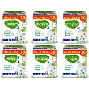 Pure&soft Hijyenik Ped Mega Fırsat Gece 30'lı 6 Paket