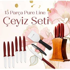 Çeyizlik Bıçak Seti Pure Line - 15 Parça