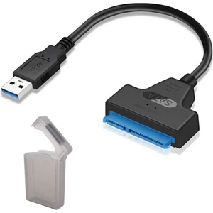USB 3.0 To 2.5 Inç Sata Çevirici Kablo HDD SSD Harddisk Kablosu - Veri Kurtarma + Koruma Kutusu