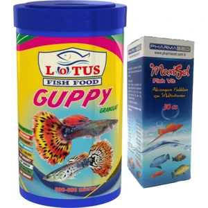 Guppy Granulat 100ML Tropikal Akvaryum Balık Yemi ve Vitamini