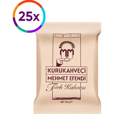 Kurukahveci Mehmet Efendi Mehmet Efendi Kahve 100 Gr Kolide 25 Paket
