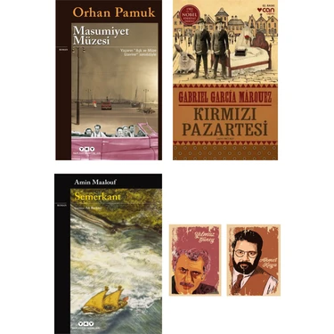 Masumiyet Müzesi Orhan Pamuk-Semerkant Amin Maalouf-Kırmızı Pazartesi G. G. Marquez