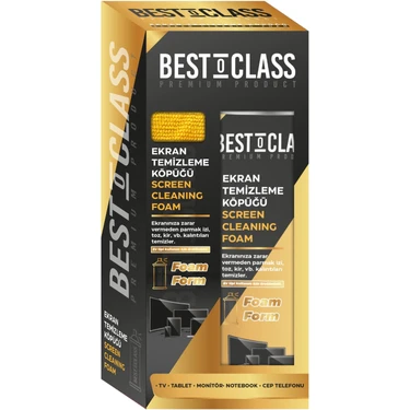 Bestoclass Premium Product Ekran Temizleme Köpüğü 500ML - Tv, Monitör, Tablet, Telefon, Laptop Için