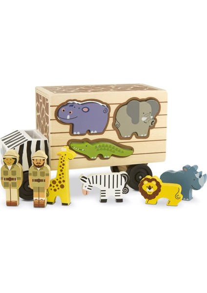 Melissa & Doug Ahşap Kamyon Hayvan Kurtarıcıları Şekil Bulmaca