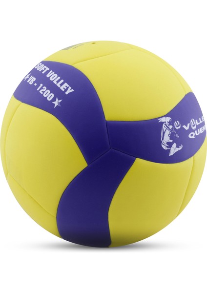 Voleybol Topu Supersoft Yapıştırma Soft Touch Yumuşak Yüzey 18 Panel 5 Numara