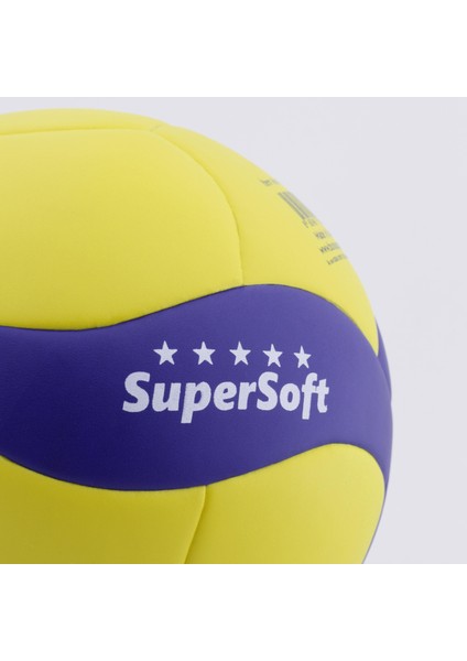 Voleybol Topu Supersoft Yapıştırma Soft Touch Yumuşak Yüzey 18 Panel 5 Numara