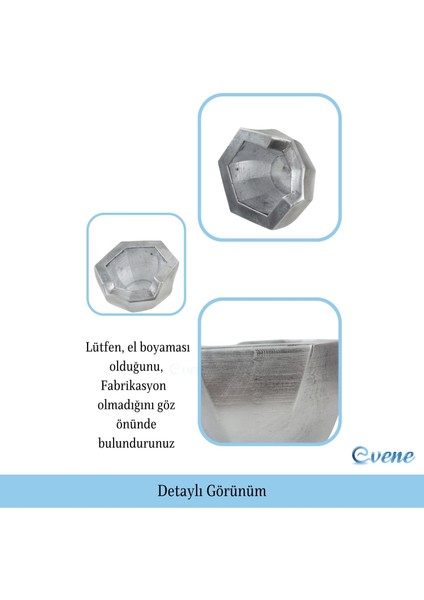Saksı Çiçek Kaktüs Saksısı Lüx 15 cm Önü Açık Desenli 3'lü Set Çiçeklik