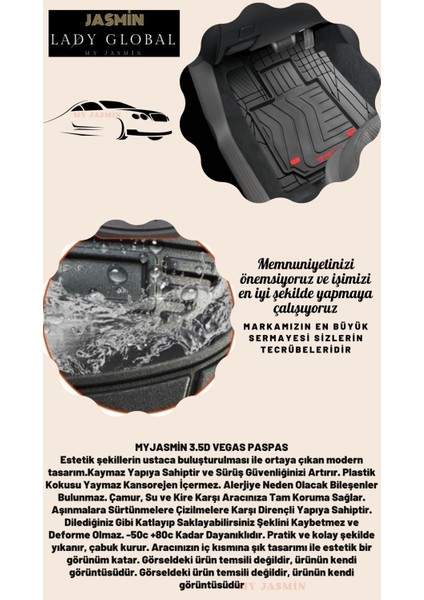 Ford Escord Sedan 1996 Model Uyumlu Vegas Siyah 3.5d Paspas modelleri