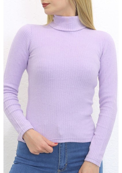 Balıkçı Yaka Body Lila - 8338.1567.