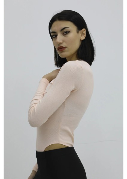 Bisiklet Yaka Zıbınlı Body - P-019844SOMON modelleri