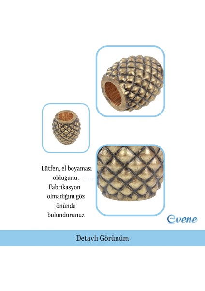 Saksı Çiçek Kaktüs Saksısı Lüx 15 cm Ananas Desenli 2'li Set Çiçeklik