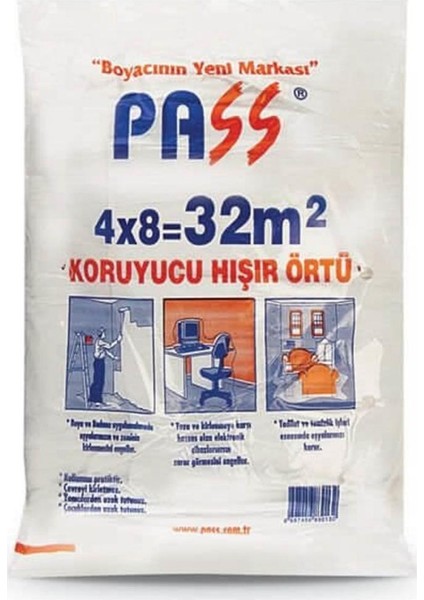 Hışır Koruma Boya ÖRTÜSÜ-32M2-25 Adet-Eşyalarınız Temiz Kalır-Sonradan Temizlik Yapmak Gerektirmez