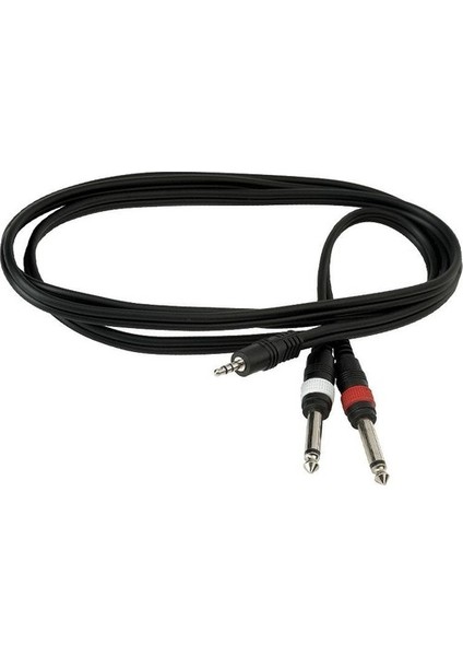 MR-500 1 Stereo 2 x 6.35 mm Erkek 5 Metre Pc Telefon Amfi Ses Sistemi Kablosu