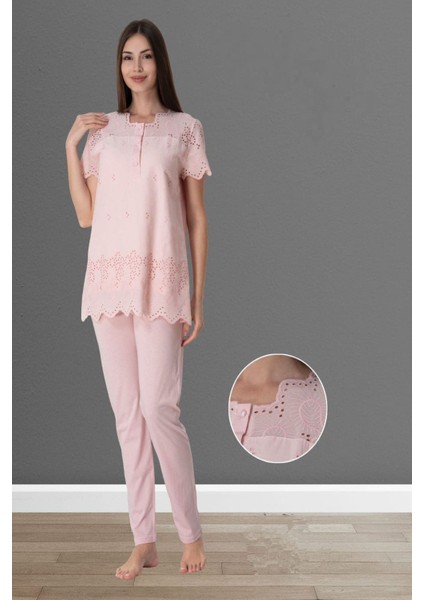 Pudra Fistolu Hamile Lohusa Pijama Takımı