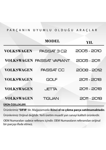 DNC Auto Part Vw Golf Jetta Tiguan Passat cc Airbag Zemberek / Sargısı  1K0959653B