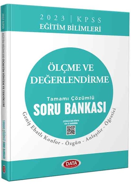 KPSS Eğitim Bilimleri Ölçme ve Değerlendirme Tamamı Çözümlü Soru Bankası