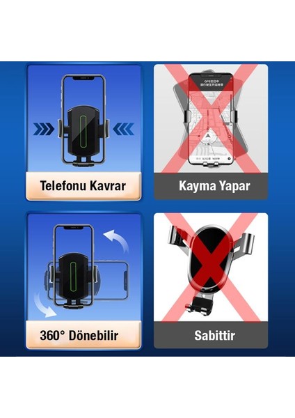 Teleskopic Döner Başlık Torpido Üzeri ve Cama Yapışan Araç Tutucu Araç Içi Telefon Tutucu modelleri