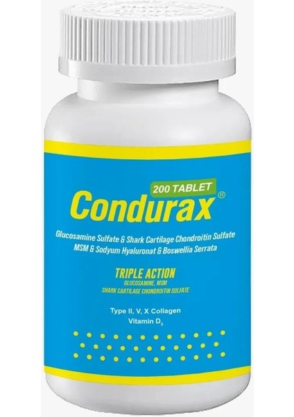 Condurax Glucosamine Shark Cartilage 200 Tablet