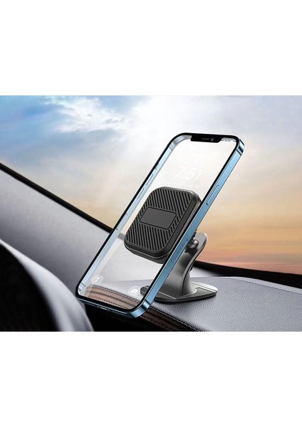 Güçlü Mıknatıslı 360 Dönebilen Araç Tutucu Araç Içi Telefon Tutucu Manyetik Kare Telefon Tutucu