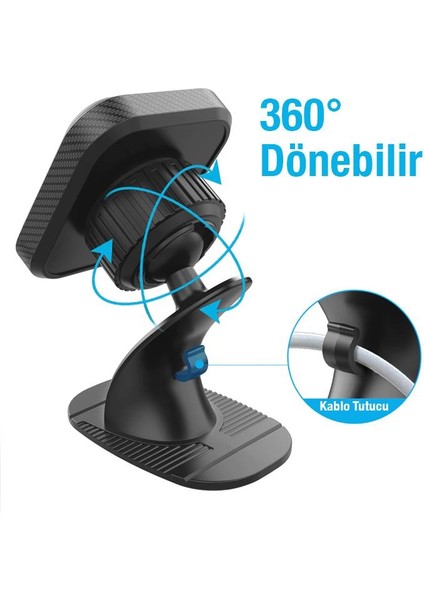 Güçlü Mıknatıslı 360 Dönebilen Araç Tutucu Araç Içi Telefon Tutucu Manyetik Kare Telefon Tutucu fiyatları