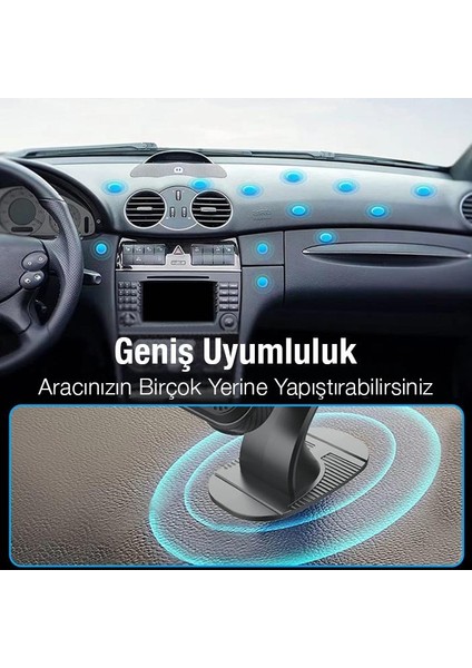 Güçlü Mıknatıslı 360 Dönebilen Araç Tutucu Araç Içi Telefon Tutucu Manyetik Kare Telefon Tutucu modelleri