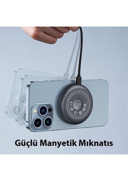 Magsafe Uyumlu 15W Masaüstü Kablosuz Şarj Cihazı Iphone 14 13 12 11 Pro Max Şarj Standı