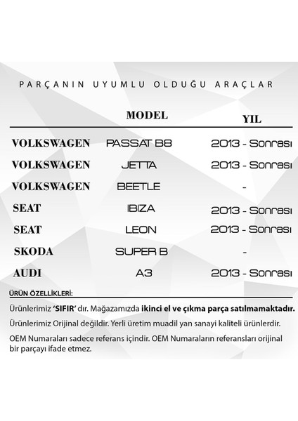 Seat Leon,ıbiza,skoda Super B Için Katlanır Yan Ayna Plastik Dişlisi fiyatları