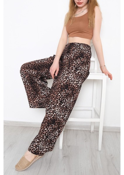 Desenli Bol Pantolon Leopar - 10552.1095. fiyatları