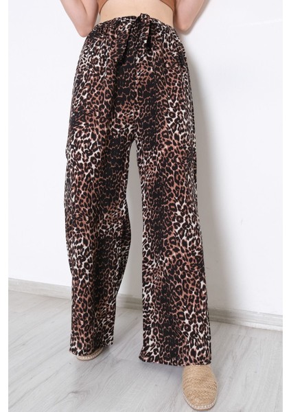 Desenli Bol Pantolon Leopar - 10552.1095. modelleri