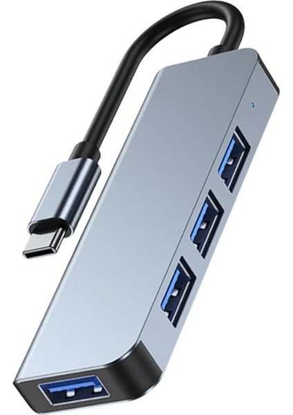 Type-C 1xusb 3.0 3xusb 2.0 Hub Otg Çoğaltıcı Adaptörü BYL-2013T