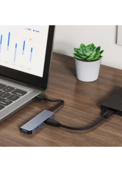 Type-C 1xusb 3.0 3xusb 2.0 Hub Otg Çoğaltıcı Adaptörü BYL-2013T