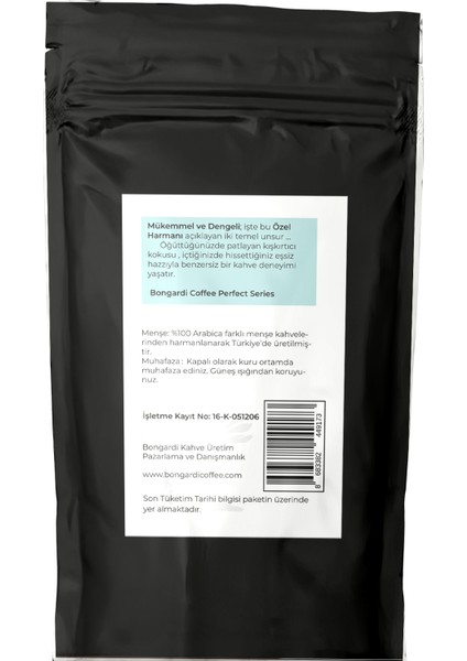 Bongardi Coffee 5X200 Gram Tanzanya Ruanda Kosta Rika Honduras Perfect Blend Filtre Kahve Seti