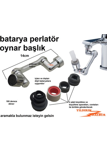 Lavabo Batarya Ucu Döner Perlatör Uzatma Batarya Borusu Ucu fiyatları