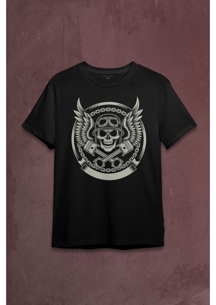 Skull Repair Tamirci Kuru Kafa Baskılı Tişört T-Shirt