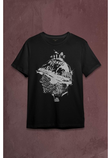 Stanley Kubrick Full Metal Jacket Filmi 1995 Baskılı Tişört T-Shirt