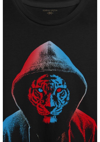 Trabzon Kedisi Bodo Mavi Kaplan Tiger Baskılı Tişört T-Shirt fiyatları