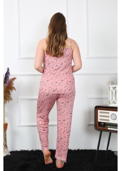 Kadın Büyük Beden Somon Ip Askılı Pijama Takım 202198 indirimleri