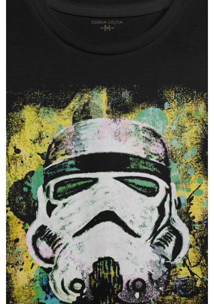 Star Wars Mask Sarı Baskılı Tişört T-Shirt fiyatları