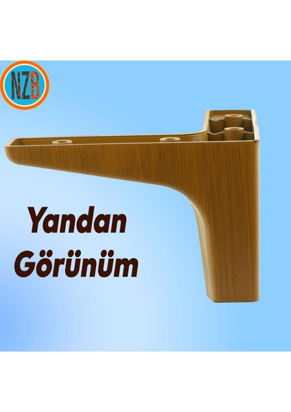 Mobilya Kanepe Çekyat Sehpa Tv Ünitesi Baza Koltuk Ayağı Koyu Ceviz Renk 10 cm Ayak indirimleri