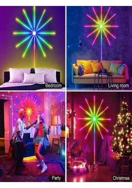 Bluetoothlu USB Gökkuşağı LED Tv Pc Arkası Çok Renkli Rgb Aydınlatma 4 Metre Sese Duyarlı Çok Modlu fiyatları